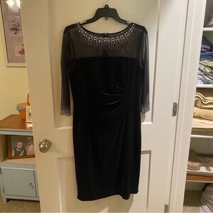Black Velvet Cocktail Dress